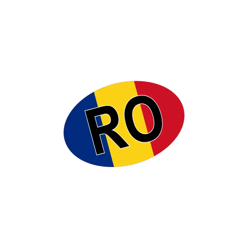 I love romania, autocolant, dimensiune 100x60 mm, model 056